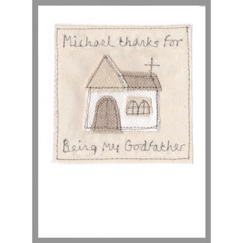Personalised Thank You Card For Godparent, Godfather Or Godmother, 7 of 11