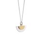 Half Moon Pendant Necklace Gold Vermeil Plated, thumbnail 1 of 2