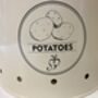 Cream Metal Potato Storage Tin – 21cm, thumbnail 6 of 9