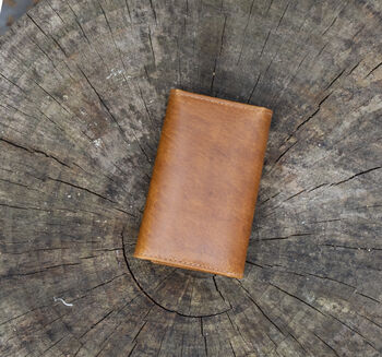 Personalised Luxury Tan Leather Key Holder Wallet Gift Boxed, 4 of 7