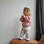 Girls Floral And Gingham Quilted Trousers, thumbnail 2 of 4
