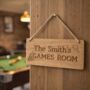 Personalised Family Games Room Sign, thumbnail 1 of 3