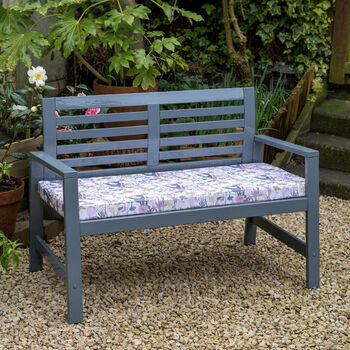 English Garden Water Resistant Garden Bench Seat Pad, 4 of 6