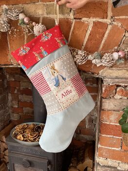 Patchwork Christmas Stocking, 5 of 6