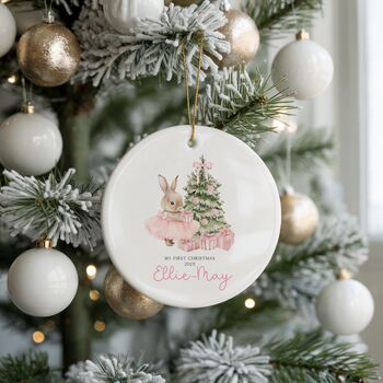 Baby Girl's First Christmas Bauble, 4 of 6