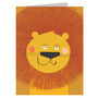 Mini Lion Greetings Card, thumbnail 3 of 5