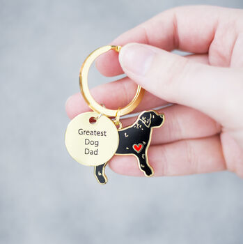 Greatest Dog Dad Father's Day Keyring, 2 of 12
