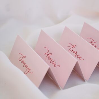 Pink Bridal Shower Hen Party Place Card Decor X 10, 2 of 6