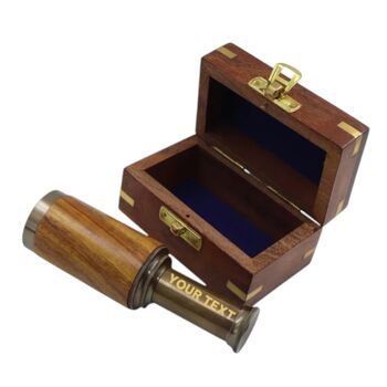 Six Inch The Westminster Bronze And Wood Telescope, 6 of 7