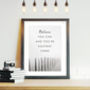 Contemporary Landscape Personalised Quote Print, thumbnail 3 of 7
