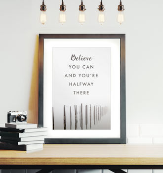 Contemporary Landscape Personalised Quote Print, 3 of 7