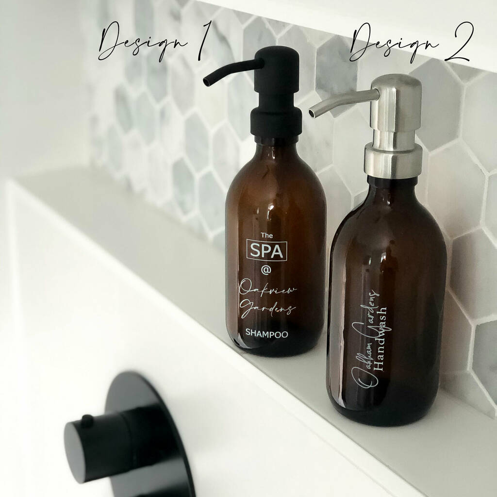 Personalised Bathroom Soap Dispenser Bottle By The Rustic Dish