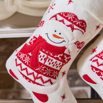 Personalised White Christmas Children's Stocking, 5 of 6
