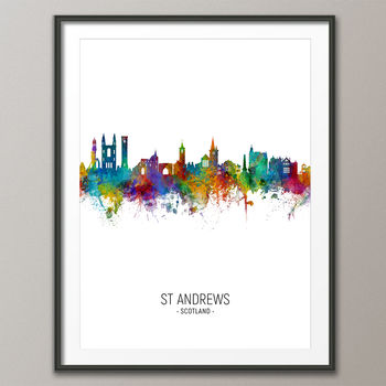 St Andrews Skyline Portrait Print And Box Canvas, 3 of 5
