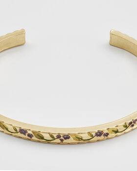 Blackberry Bramble Gold Bangle, 3 of 9