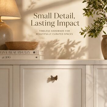 Classic Butterfly Brass Cabinet Knob, 4 of 9