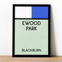 Ewood Park Monopoly Blackburn Football Print, thumbnail 1 of 2