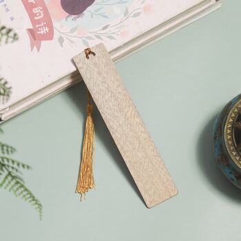 Personalized Wooden Bookmark Handmade Gift Teacher, 8 of 8