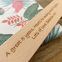 Personalised Wood 5th Anniversary Gift Ruler, thumbnail 2 of 4
