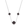 Shamrock Four Leaf Clover Sterling Silver Necklace, thumbnail 2 of 3