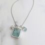 'The Trio' Amazonite Necklace, Silver, thumbnail 3 of 8
