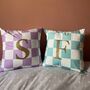 Personalised Checkerboard Cushion Cover, thumbnail 1 of 3