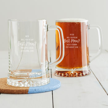 Personalised ‘Will You Be My Best Man?’ Glass, 4 of 10
