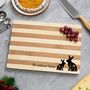 Personalised Family Bunnies Bamboo Chopping Board, thumbnail 2 of 7