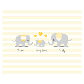 Personalised Elephant Baby Shower Guest Book Print, 2 of 5