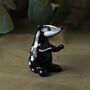 Glass Badger Hand Blown Ornament In Gift Box, thumbnail 1 of 3