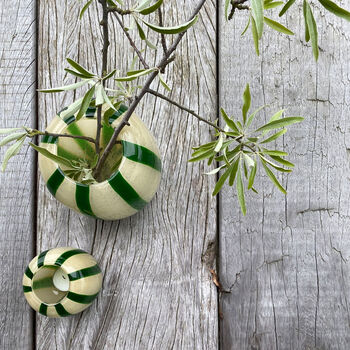 Candy Stripe Glass Vase, 3 of 4