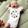 Personalised Woodland 1st Father's Day 2025 Babygrow, thumbnail 1 of 4