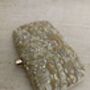 Gold Handcrafted Embroidered Rectangular Clutch Purse, thumbnail 2 of 7