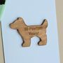 '90 Pawfect Years!' Dog Token And Birthday Card, thumbnail 2 of 2