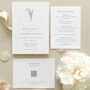 Modern Botanic Wedding Invitation, thumbnail 1 of 7