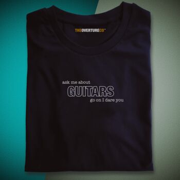 Gift For Guitarists, Guitar Shirt “Ask Me About Guitars”, 2 of 3