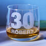 Engraved Birthday Whiskey Glass, thumbnail 1 of 2