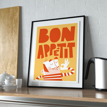 Mr Bon Appetit Kitchen Print, 2 of 7