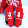 Personalised Kids Snowman Socks, thumbnail 1 of 4