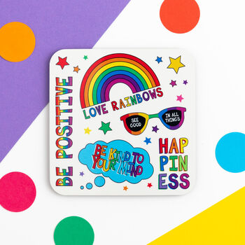 Rainbow Positivity Coaster, 2 of 5