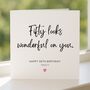 Wonderful 50th Birthday Card For Mum, Sister Or Friend, thumbnail 5 of 7