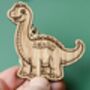 Personalised Wooden Dinosaur Keyrings For Kids’ Party Bags, thumbnail 5 of 11