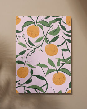 Orange Art Print, Citrus Prints, Fruit Art, 6 of 7