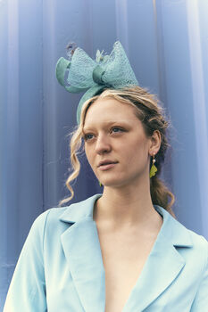 Turquoise Percher Hat 'Flutter', 4 of 7