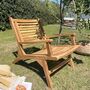 Wooden Garden Chair With Arms, thumbnail 2 of 7
