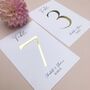 Modern Wedding Table Numbers Gold Or Silver Foil, thumbnail 5 of 12