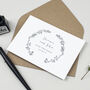 Delicate Laurel Save The Date Card, thumbnail 2 of 2