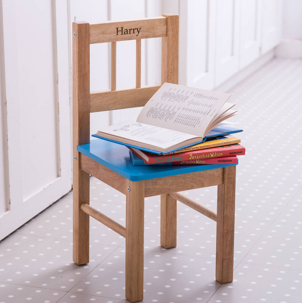 Personalised Child's Wooden Chair By The Letteroom