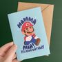Mamma Mia Mario Birthday Card, thumbnail 2 of 2