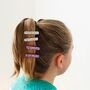 Kids Hairslide, Purple Glitter, Party Bag Filler, thumbnail 3 of 5